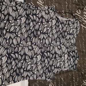 Worthington Black & White Blouse Sleeveless XL